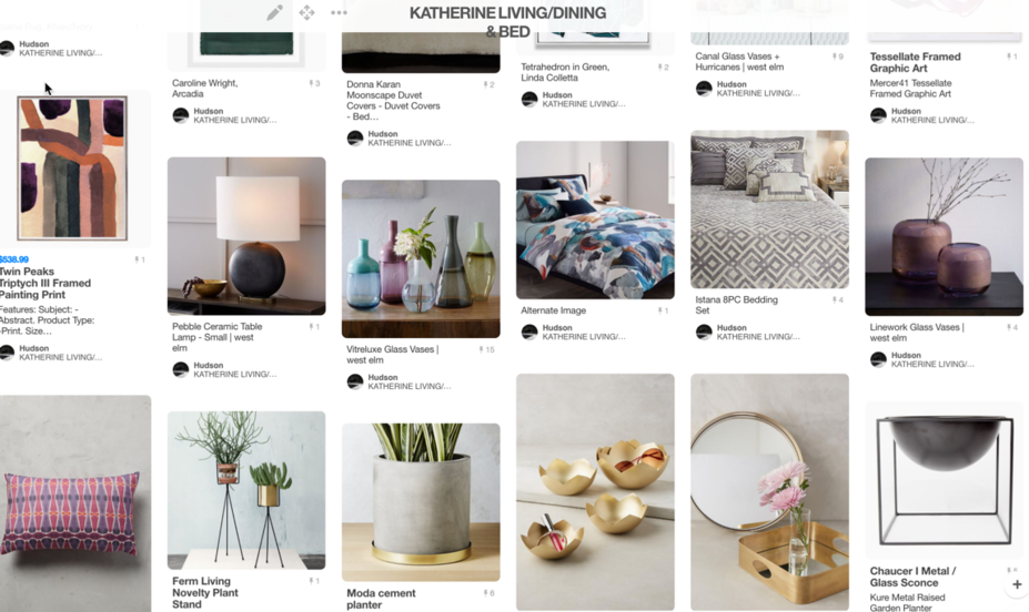 Online Designer Bedroom Moodboard