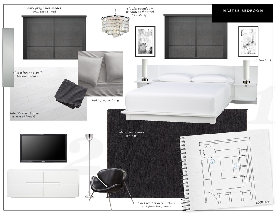 Online Designer Bedroom Moodboard