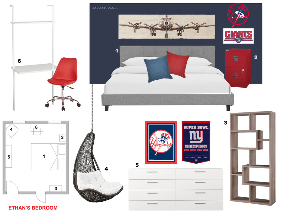 Online Designer Bedroom Moodboard