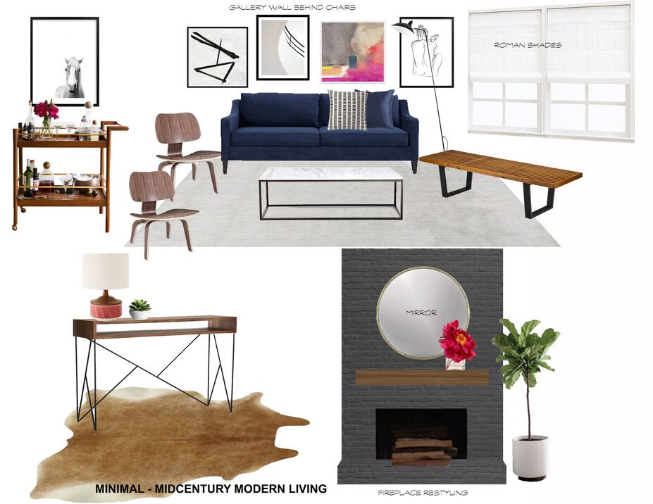Online Designer Living Room Moodboard
