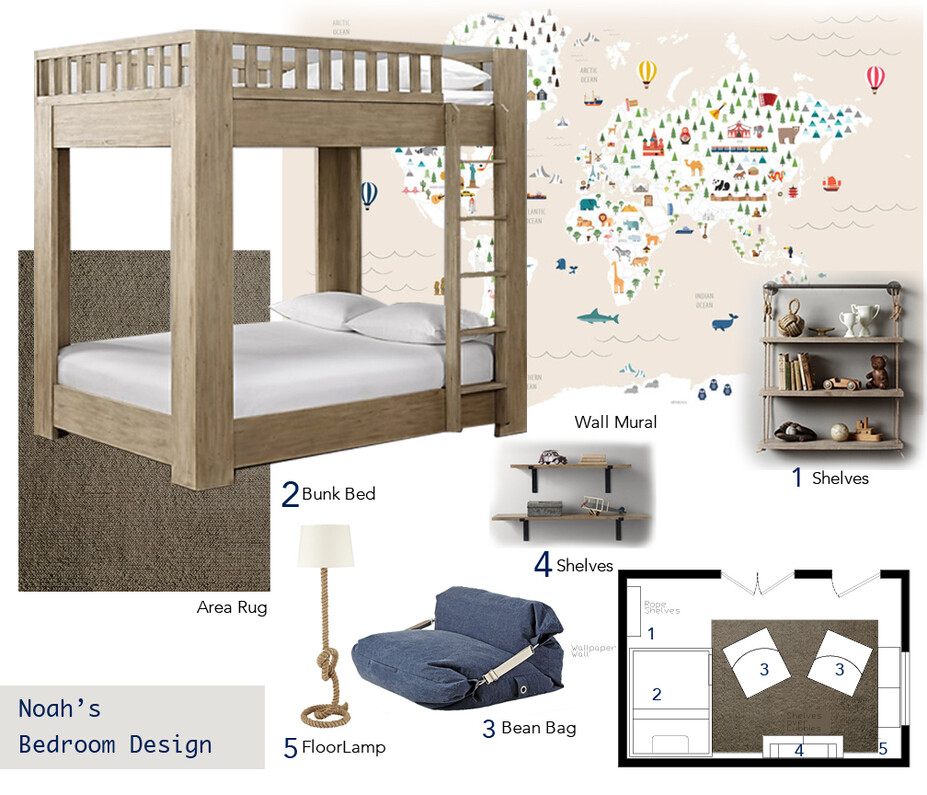 Online Designer Bedroom Moodboard
