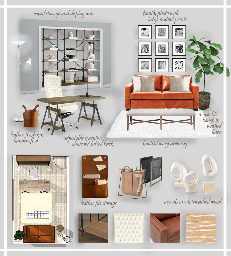 Online Designer Home/Small Office Moodboard