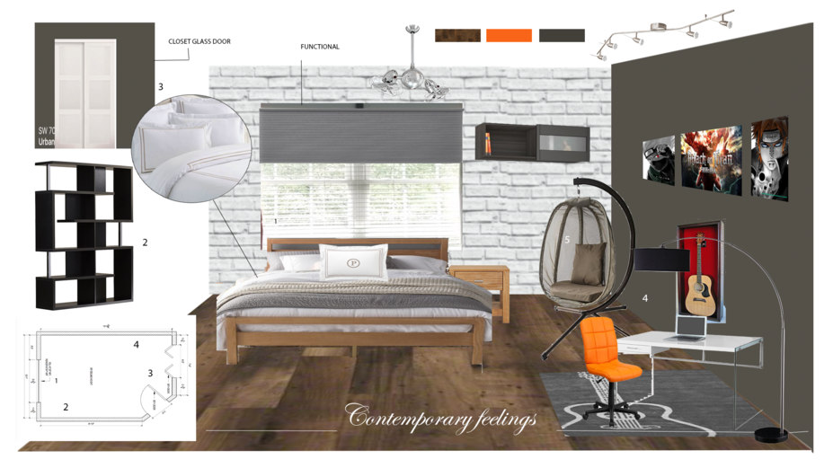 Online Designer Bedroom Moodboard