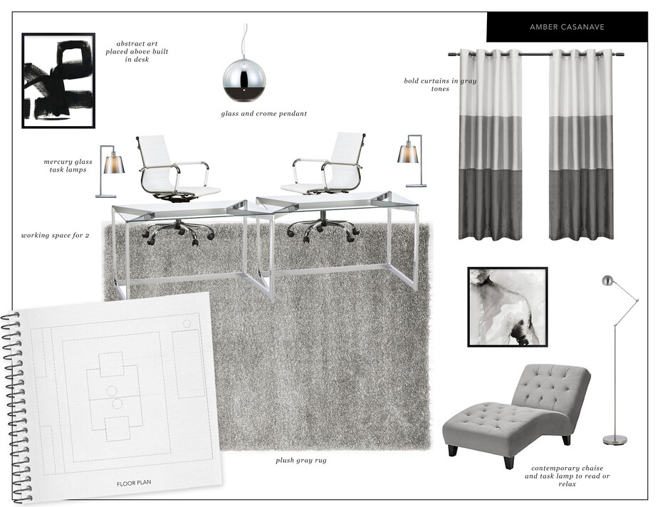 Online Designer Home/Small Office Moodboard