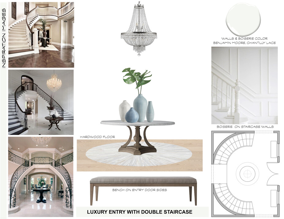Online Designer Hallway/Entry Moodboard