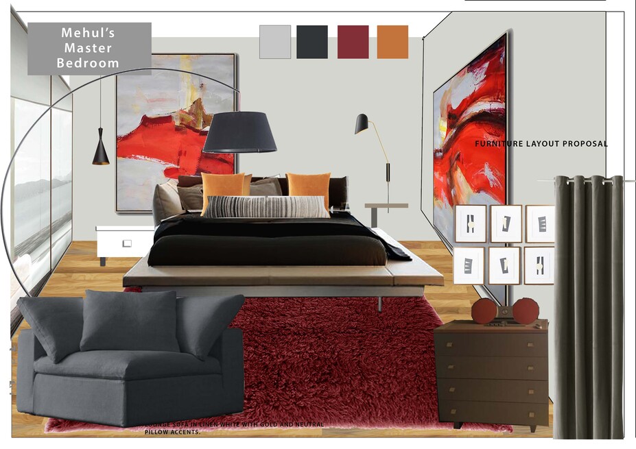 Online Designer Bedroom Moodboard