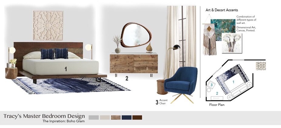 Online Designer Bedroom Moodboard