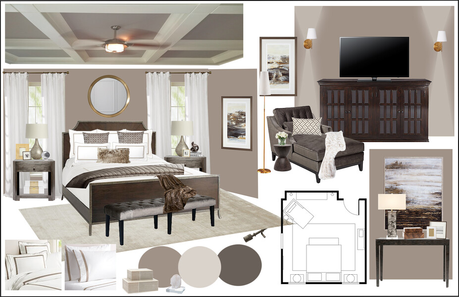 Online Designer Bedroom Moodboard