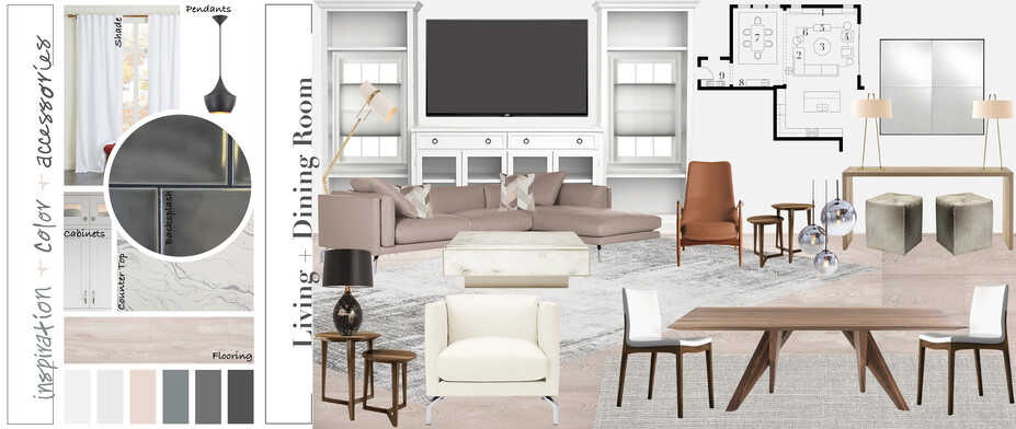 Online Designer Dining Room Moodboard