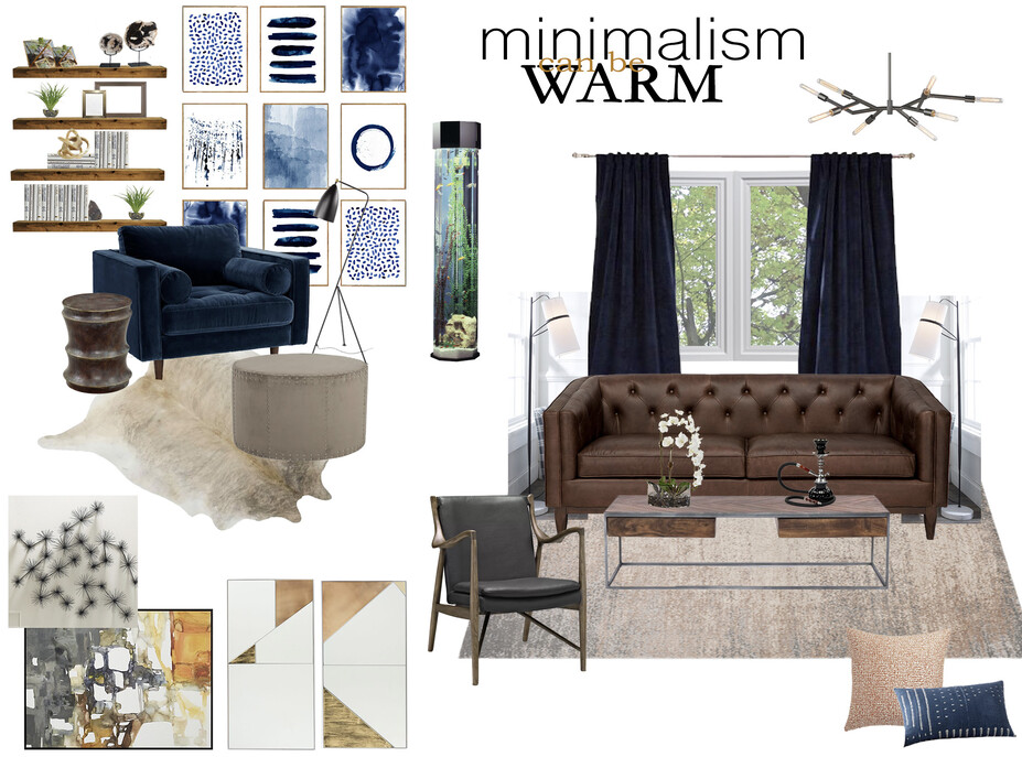 Online Designer Living Room Moodboard