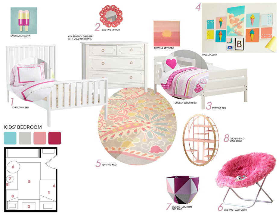 Online Designer Kids Room Moodboard