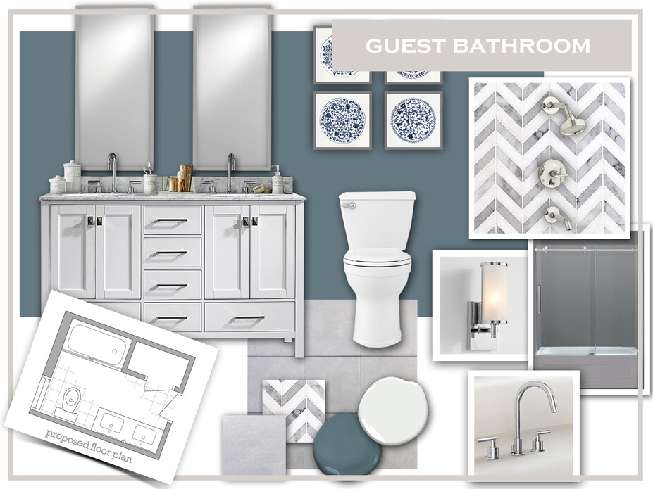 Online Designer Bathroom Moodboard