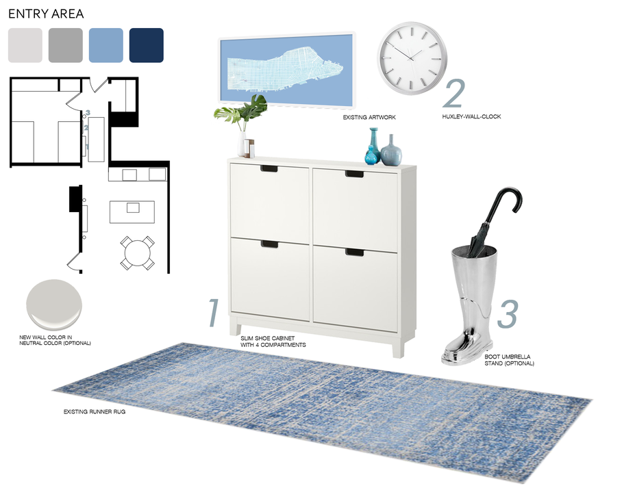 Online Designer Hallway/Entry Moodboard