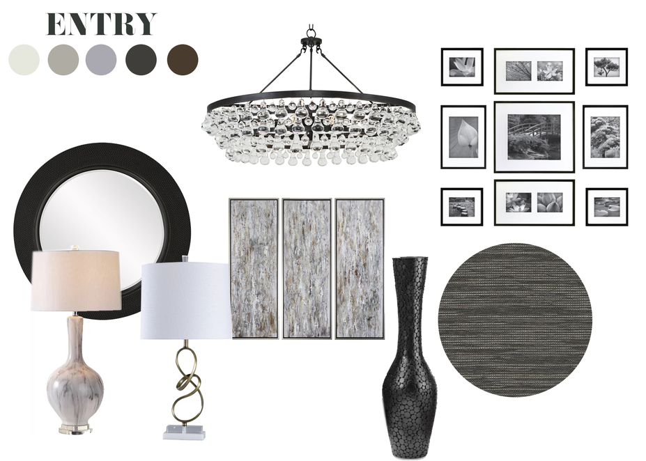 Online Designer Hallway/Entry Moodboard