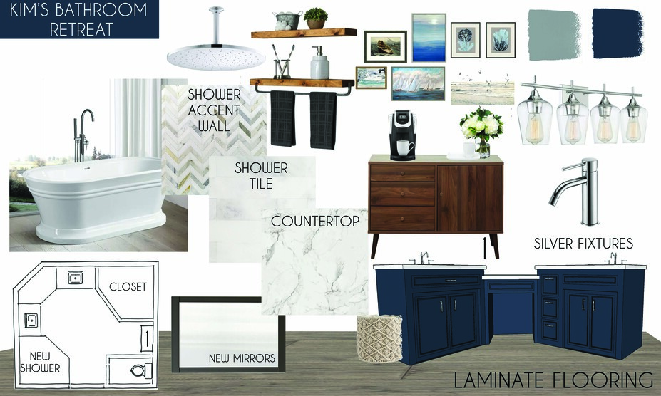 Online Designer Bathroom Moodboard