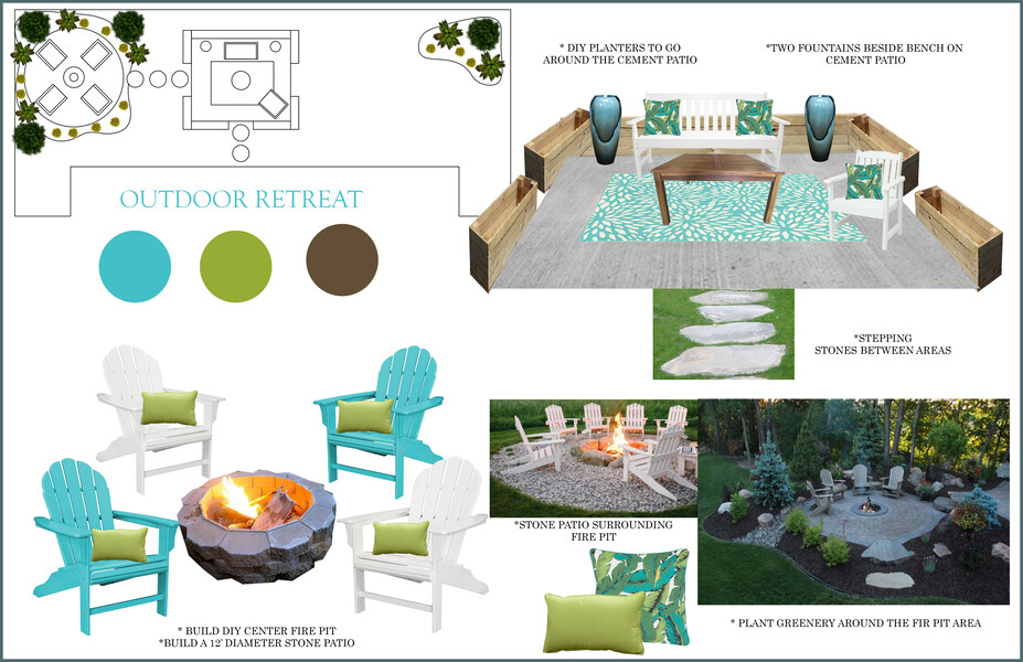Online Designer Living Room Moodboard