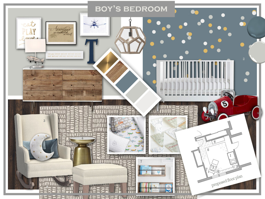 Online Designer Bedroom Moodboard