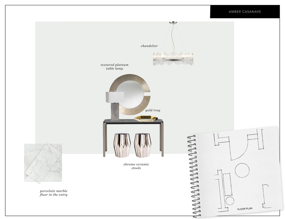 Online Designer Hallway/Entry Moodboard