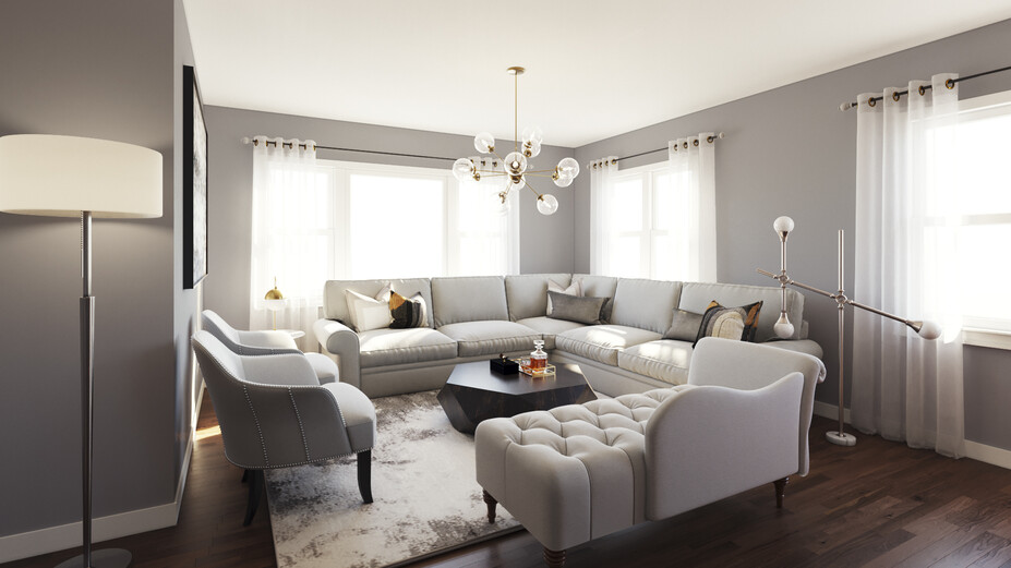 Online Designer Living Room 3D Model