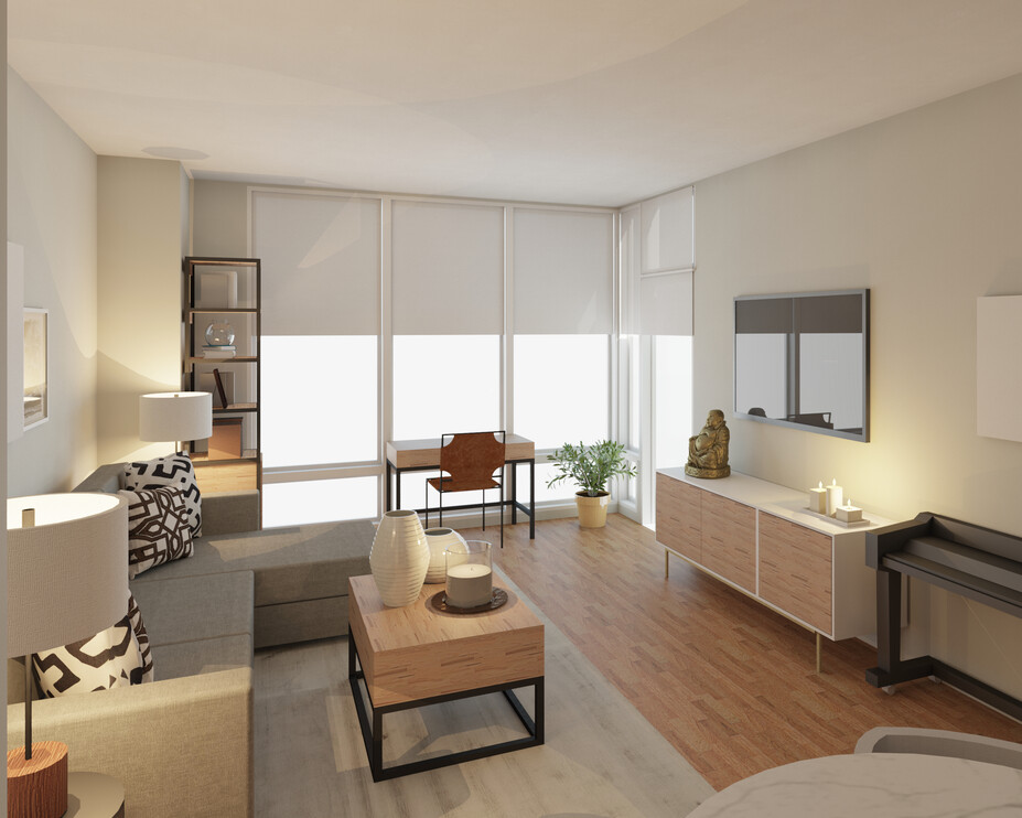 Online Designer Combined Living/Dining 3D Model