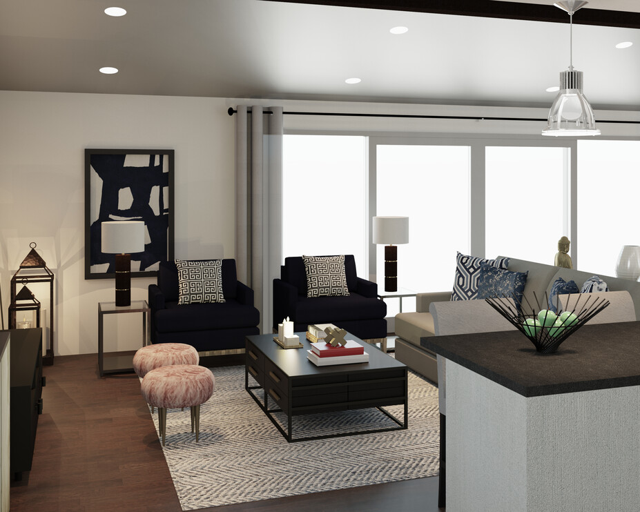 Online Designer Living Room 3D Model