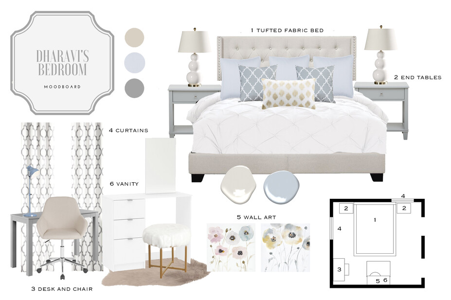 Online Designer Bedroom 3D Model
