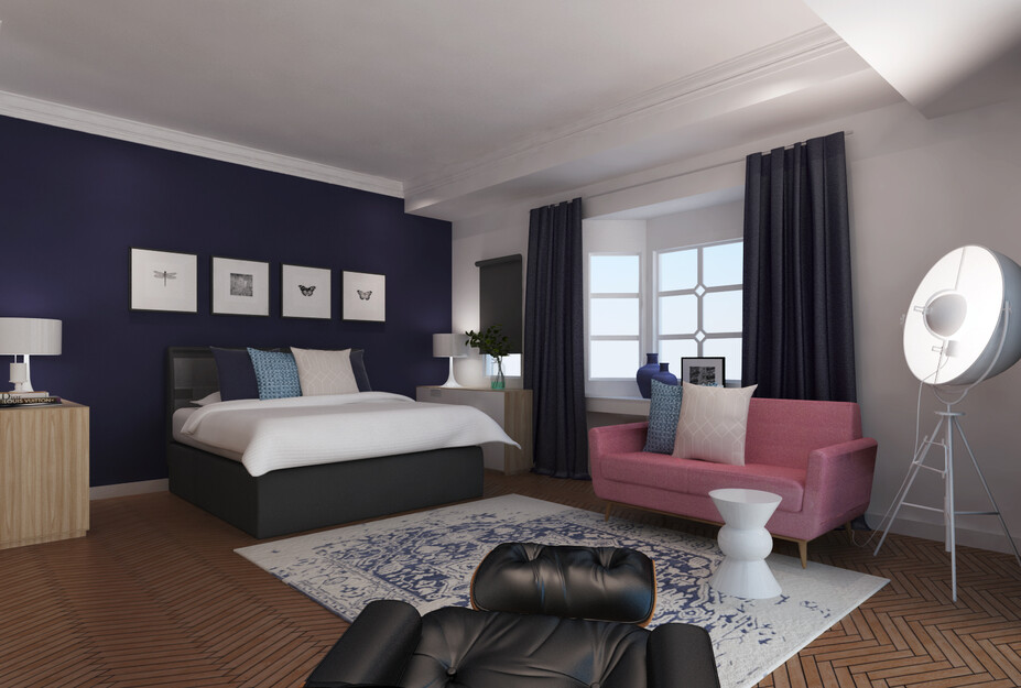 Online Designer Living Room 3D Model