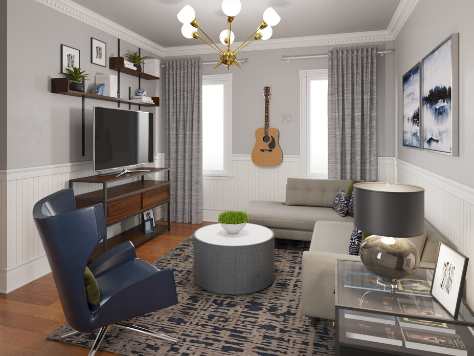 Online Designer Living Room 3D Model