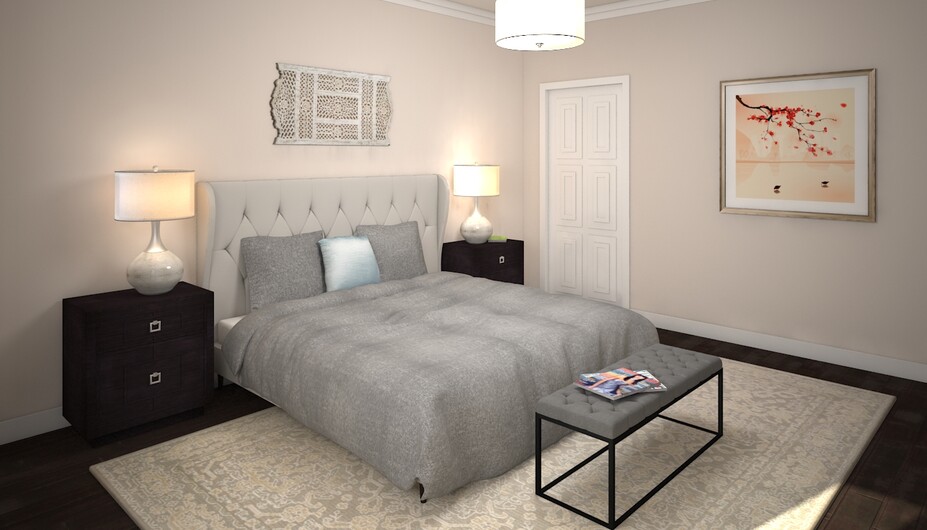 Online Designer Bedroom 3D Model