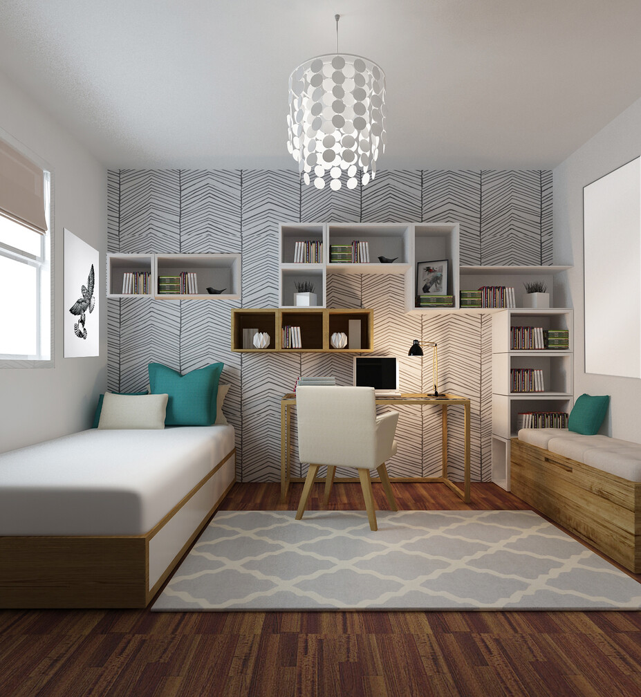 Online Designer Bedroom 3D Model