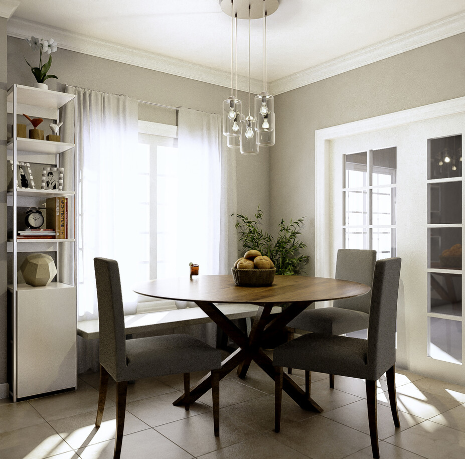 Online Designer Combined Living/Dining 3D Model