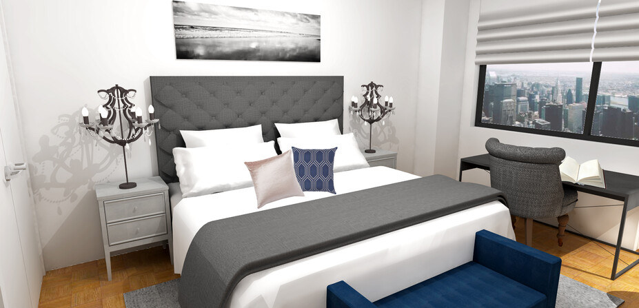Online Designer Bedroom 3D Model
