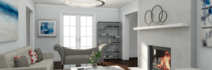 Contemporary Living room area rug