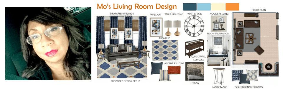 Interior designer Sharon Copeland moodboard