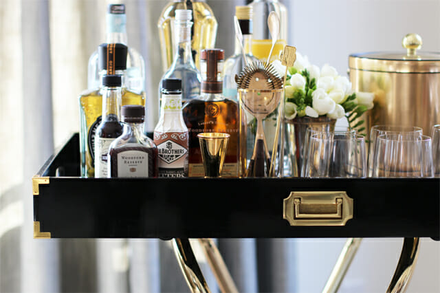 How to Style The Perfect Bar Cart | Decorilla