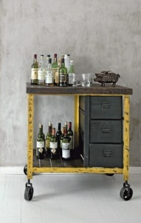 industrial bar cart serina industrial bar cart decorilla industrial bar cart serina industrial bar cart decorilla