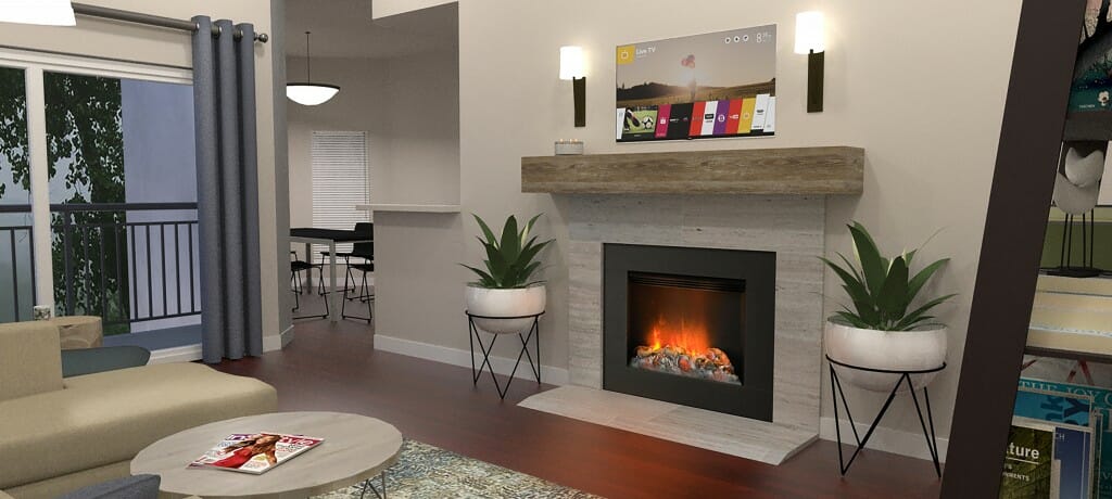 Decorilla interior designer Emily A. living view 2