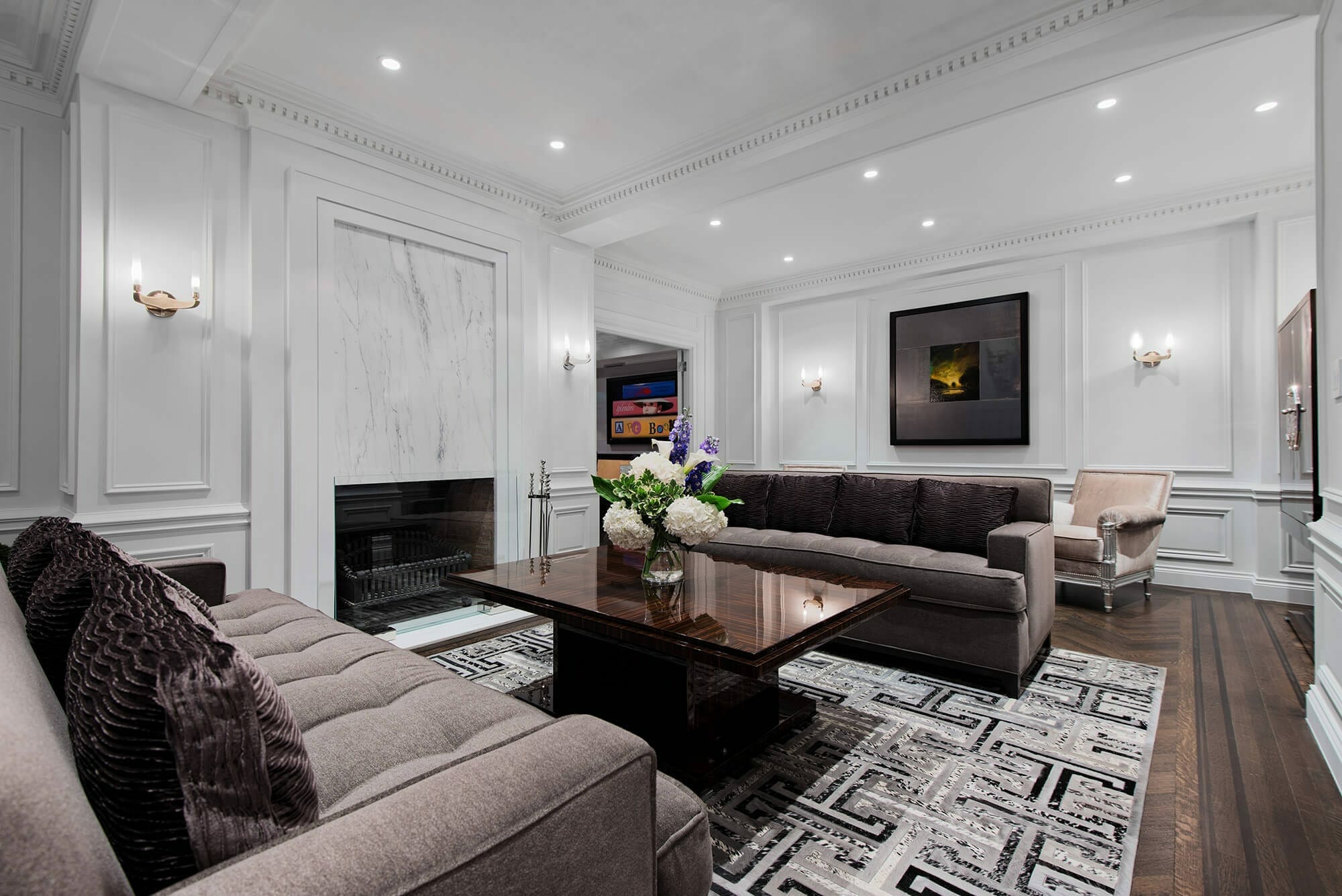 Luxury transitional sitting room by top miami interior designer britto charette