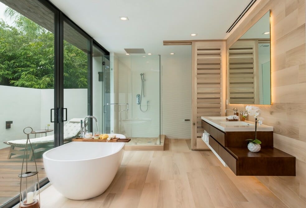 Master bath retreat by Decorilla and interior decorator miami taize monteiro