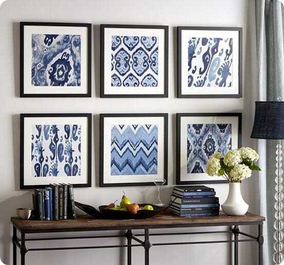 Framed-Ikat-Prints-from-Pottery-Barn