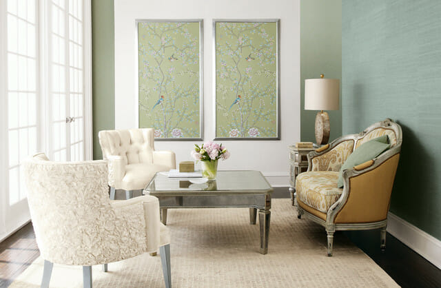 traditional-living-room wallpaper design