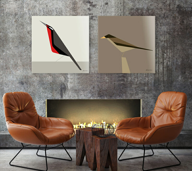 wall decor ideas pairing art