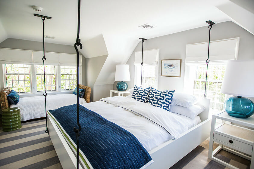 modern beach style bedroom design