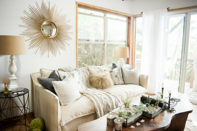 neutral boho eclectic design