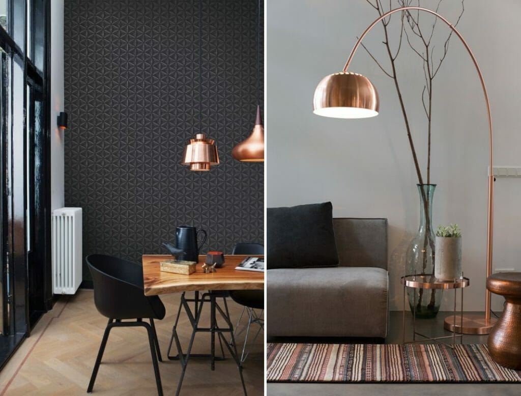 Copper lamp styling-horz