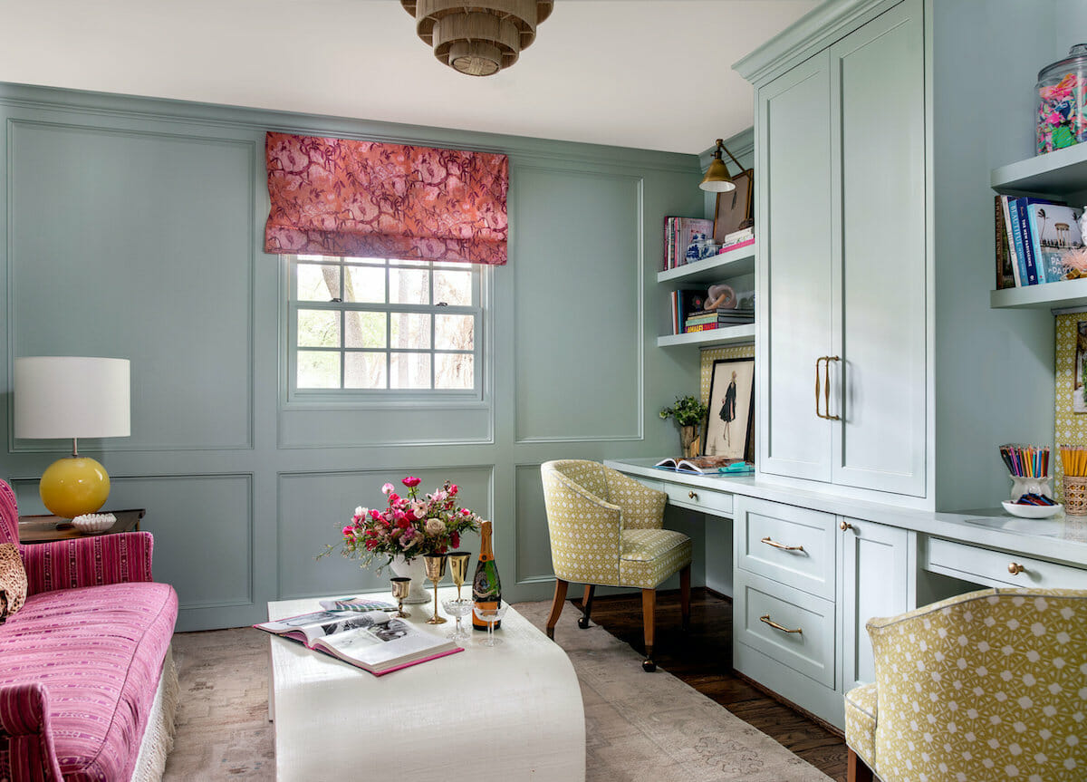 Funky transitional home study by houzz interior designers houston - katie davis