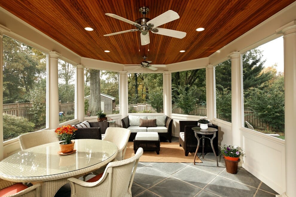 transitional porch design