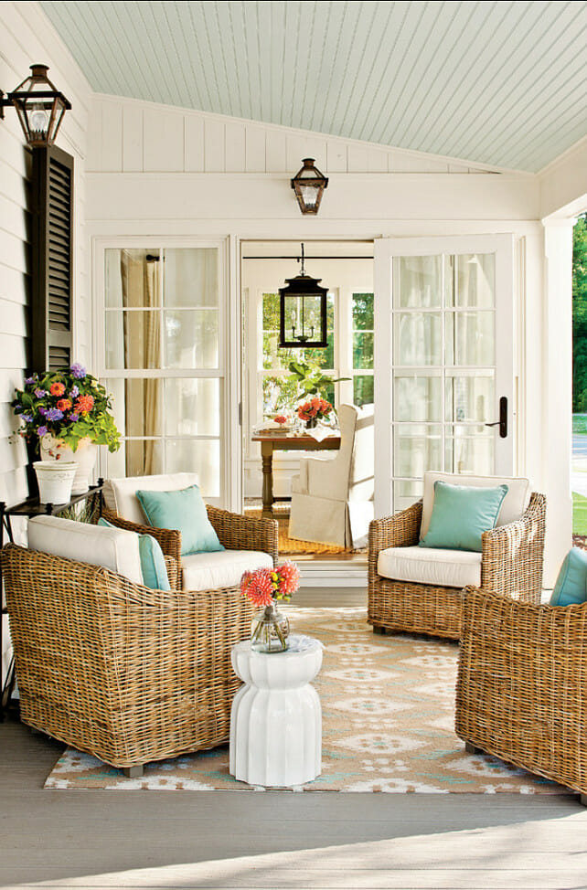 transitional porch design