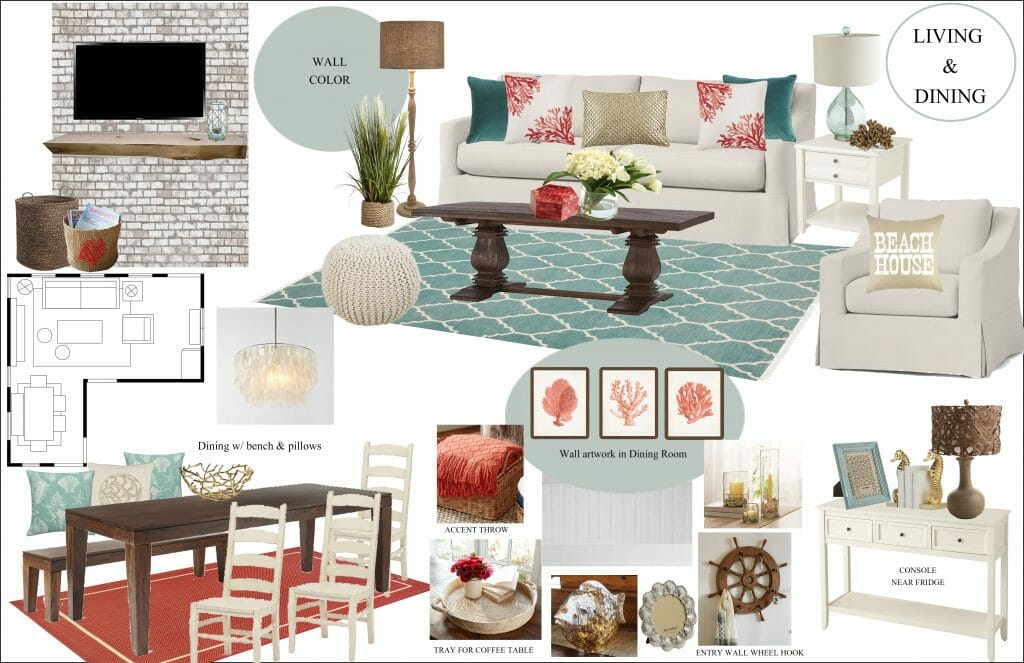 online interior designer beach style living room 