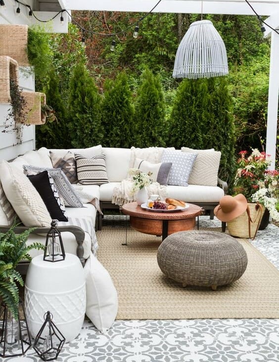 outdoor seating areas